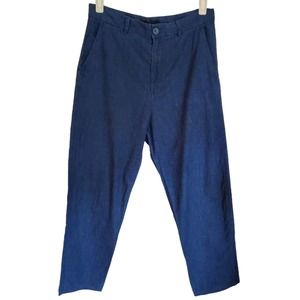 COS Chambray Capri's Womens EUR 34 Linen Feel‎ Denim Look Waist 30 in S